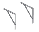  WALL  SUPPORTS SET  L  ANGLE 600 x 600
